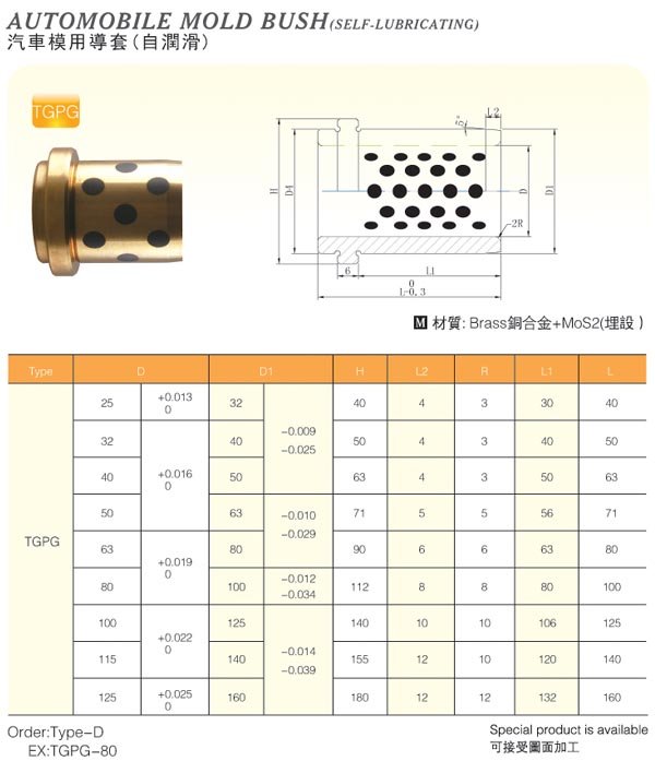 Automobile-Mold-Bush(Self-Lubricating)