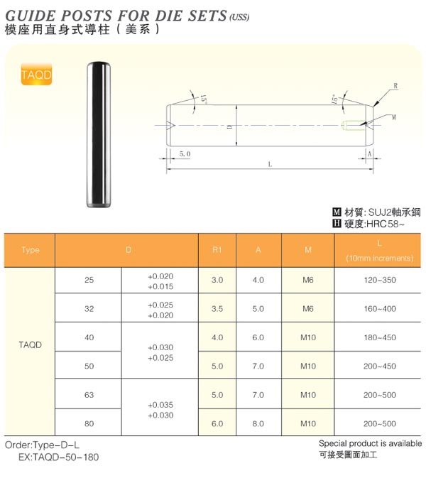 Guide-Posts-For-Die-Sets(Uss)